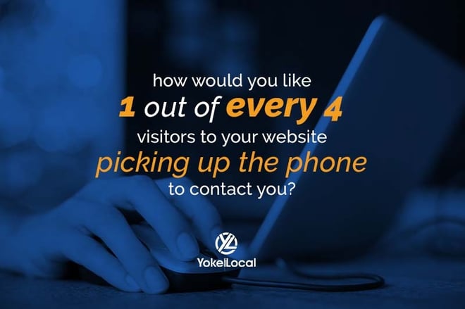 how would you like 1 out of every 4 visitors to your website picking up the phone to contact you?
