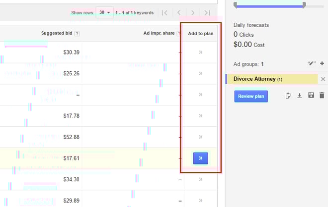 Google Keyword Planner for the Small Business