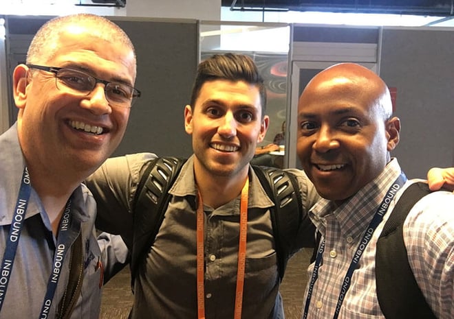 stromie andrews and darrell evans with chris sergi formerly of hubspot