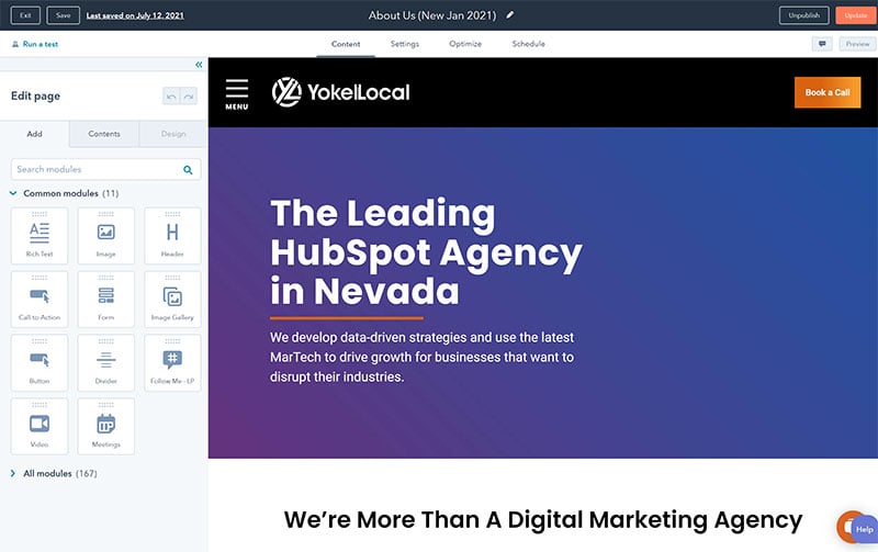 YokelLocal-HubSpot-Website-Edting