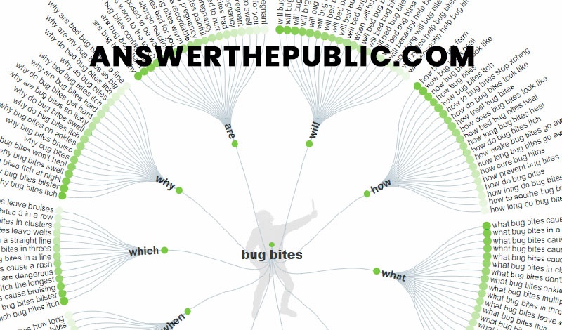 using answer the public to generate blog ideas